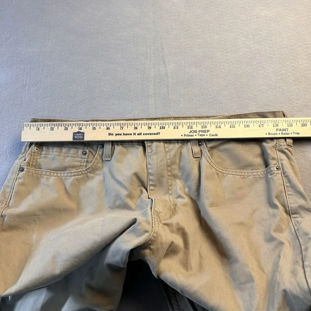 Levi's 514 Men's Beige Khaki Tan Jeans Straight Fit 38x32  White Tab